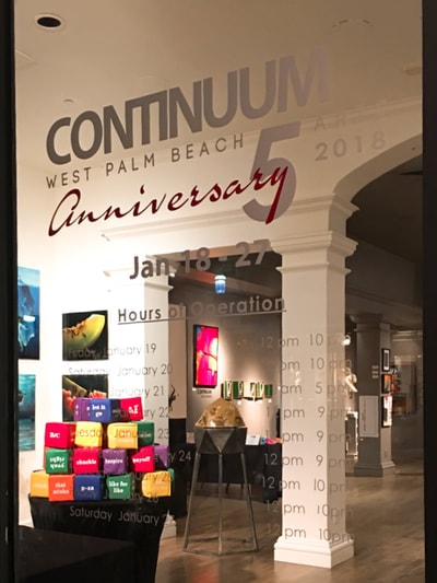 Continuum West Palm Beach Anniversary — cubes installation exterior